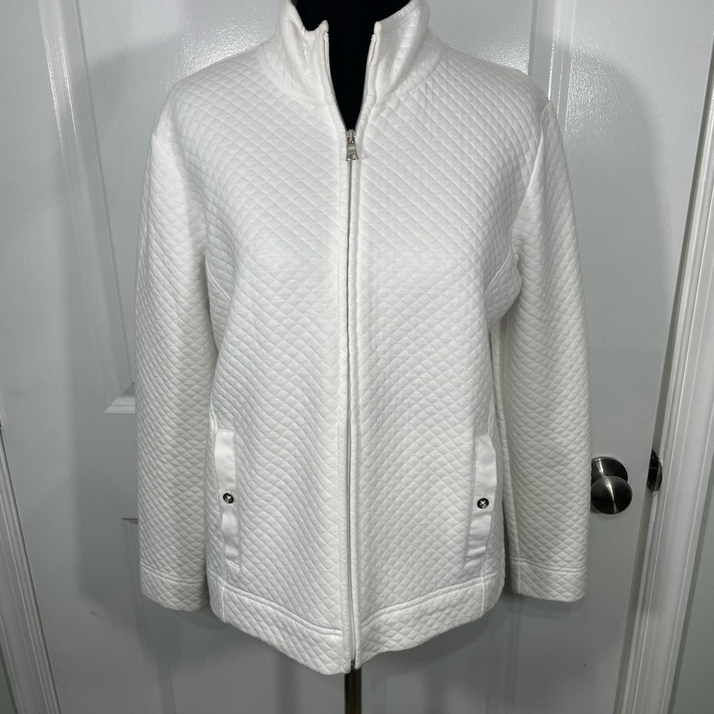 Croft&Barrow Women's White Quilted Jacket Size PXS CB-L